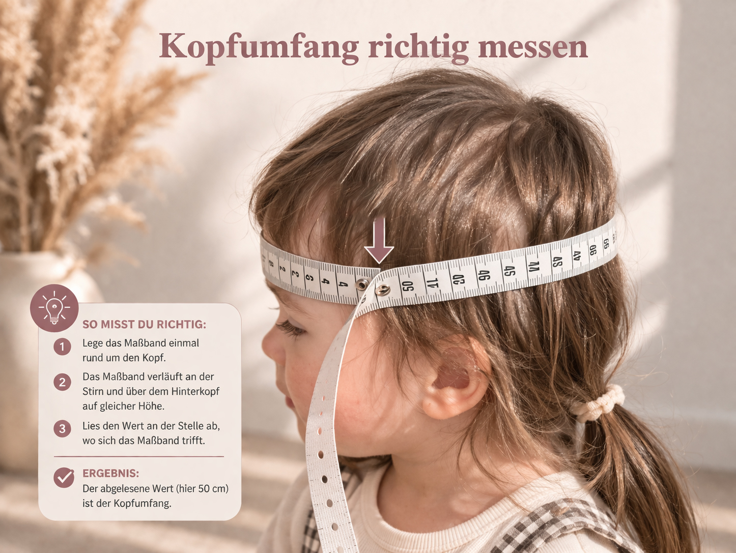 Kopfumfang beim Kind richtig messen