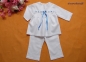 Preview: Taufanzug Spitze Satinschleife Baby