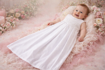 Taufaufleger Falte mit Spitze christliche Motive