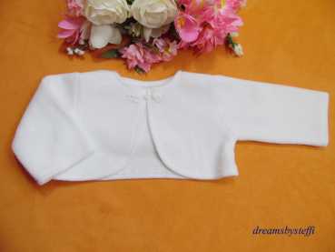 Tauf Bolerojacke aus Fleece mit Posamentenknopf