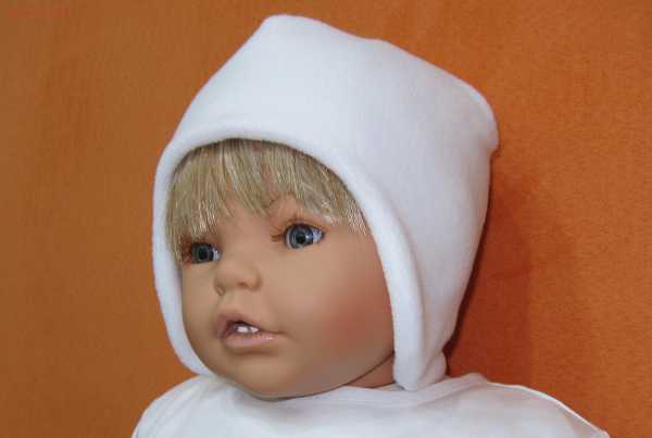 Wintertaufe Taufmütze aus Fleece