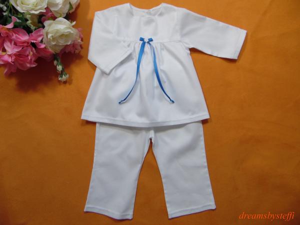 Taufanzug Satinschleife Baby Mädchen + Junge