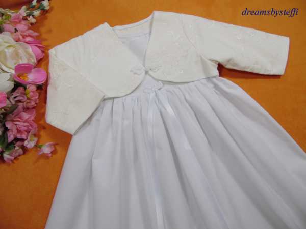 Bolerp natur mit Taufkleid